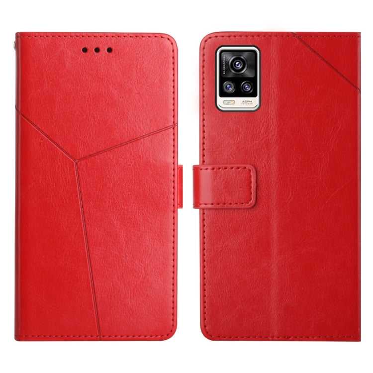 For vivo S7 / V20 Pro Y Stitching Horizontal Flip Leather Phone Case
