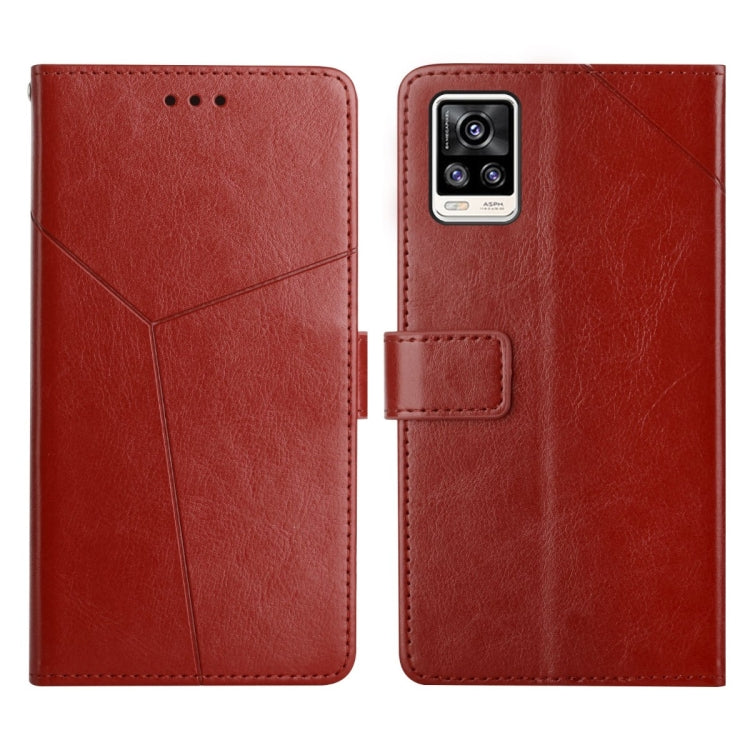For vivo S7 / V20 Pro Y Stitching Horizontal Flip Leather Phone Case