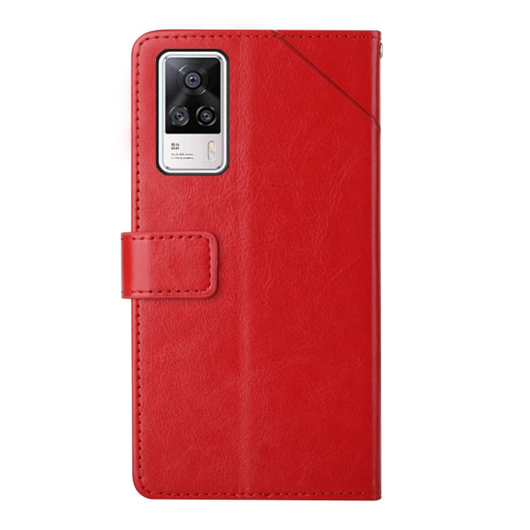 For vivo S9e Y Stitching Horizontal Flip Leather Phone Case