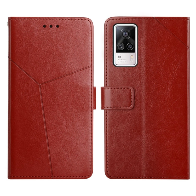 For vivo S9e Y Stitching Horizontal Flip Leather Phone Case