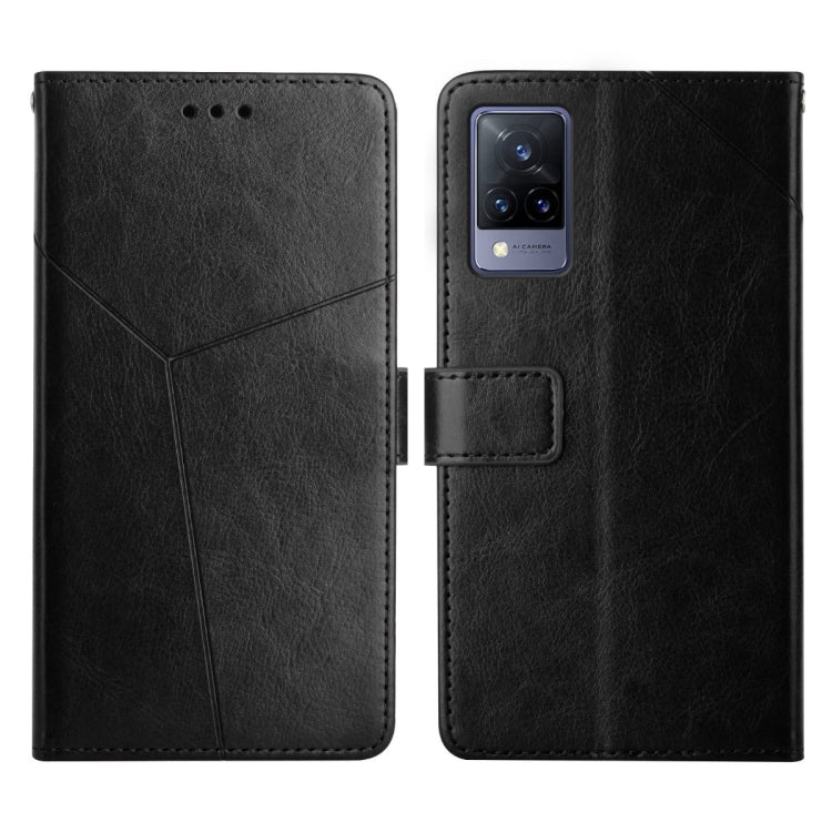 For vivo V21 5G Y Stitching Horizontal Flip Leather Phone Case