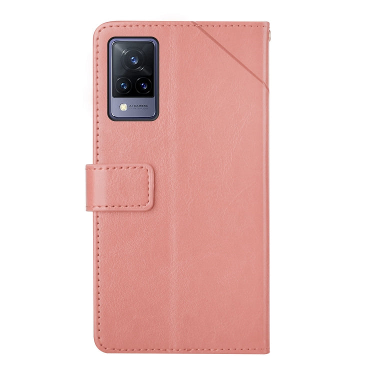 For vivo V21 5G Y Stitching Horizontal Flip Leather Phone Case