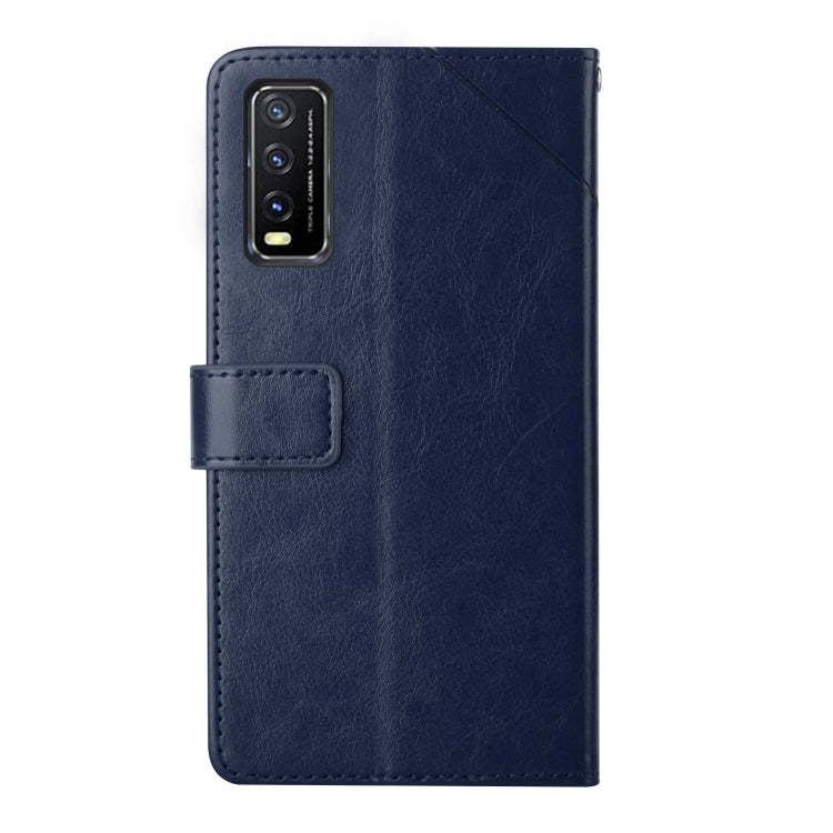 For vivo Y20 2020 Y Stitching Horizontal Flip Leather Phone Case