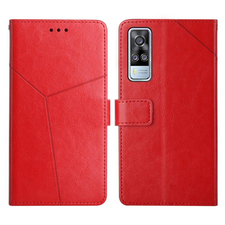 For vivo Y51 2020 Y Stitching Horizontal Flip Leather Phone Case