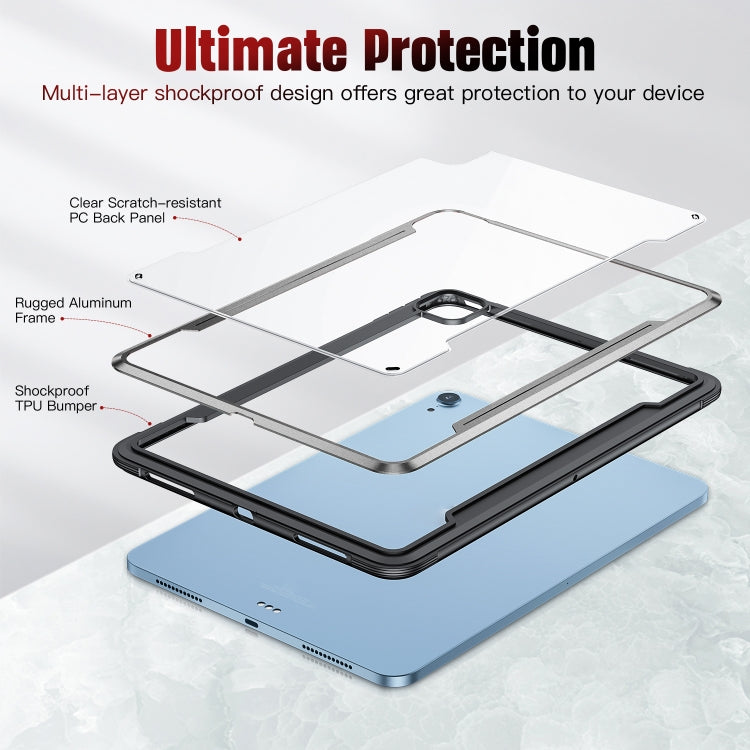Metal Frame PC TPU Tablet Case For iPad Air 2020 / 2022 10.9