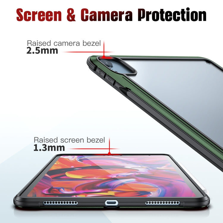 Metal Frame PC TPU Tablet Case For iPad Air 2020 / 2022 10.9