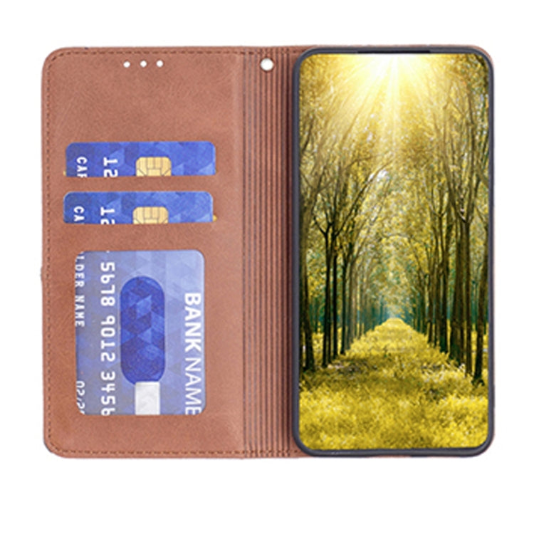 For OPPO Realme C31 Prismatic Invisible Magnetic Leather Phone Case