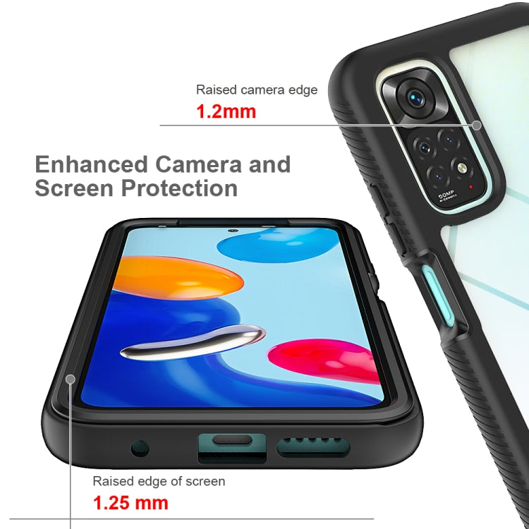 For Xiaomi Redmi Note 11S Global Starry Sky Solid Color PC + TPU Phone Case with PET Film