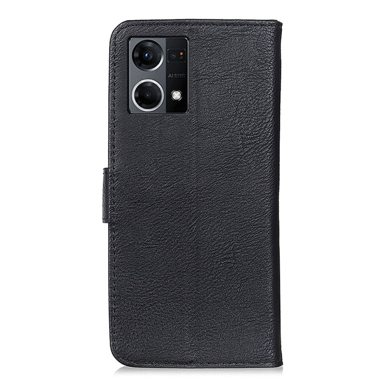 For OPPO Reno7 4G / F21 Pro 4G KHAZNEH Cowhide Texture Horizontal Flip Leather Phone Case