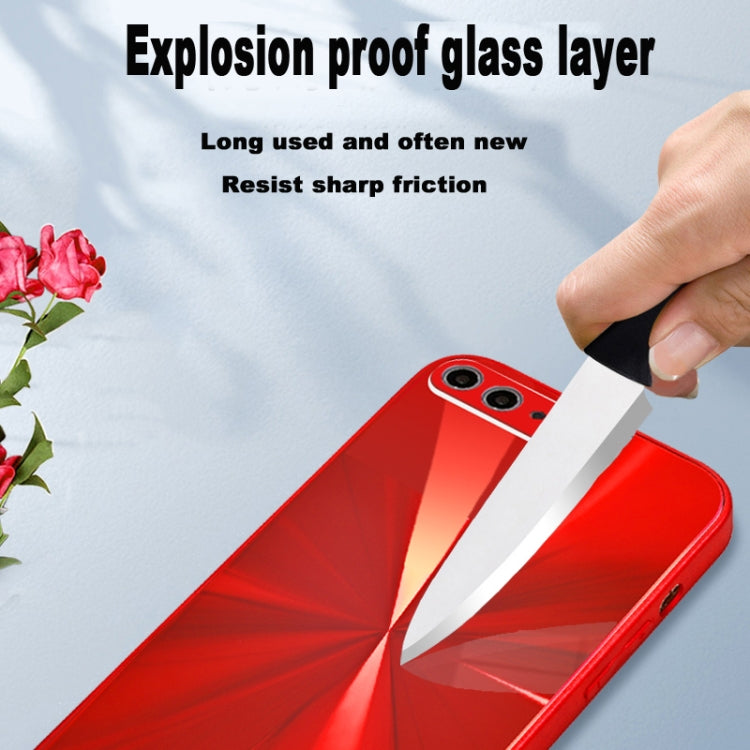 CD Texture TPU + Tempered Glass Phone Case For iPhone 8 Plus / 7 Plus