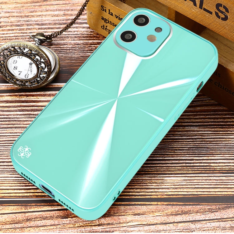 For iPhone 11 CD Texture TPU + Tempered Glass Phone Case