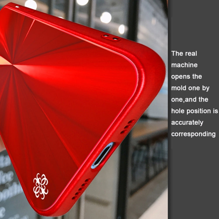 For iPhone 13 CD Texture TPU + Tempered Glass Phone Case