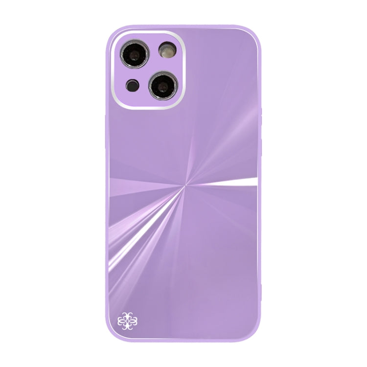 For iPhone 13 CD Texture TPU + Tempered Glass Phone Case