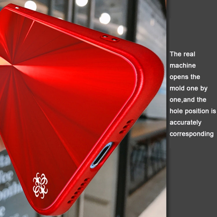 For iPhone 13 Pro CD Texture TPU + Tempered Glass Phone Case