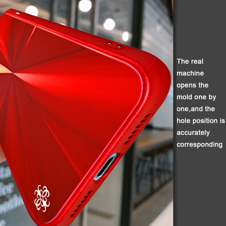 For iPhone XR CD Texture TPU + Tempered Glass Phone Case