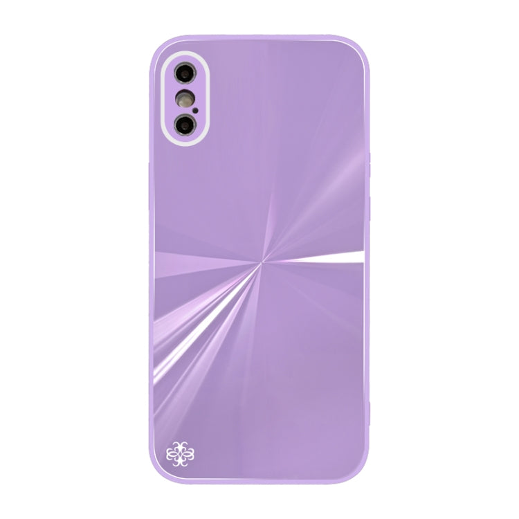 For iPhone X / XS CD Texture TPU + Tempered Glass Phone Case