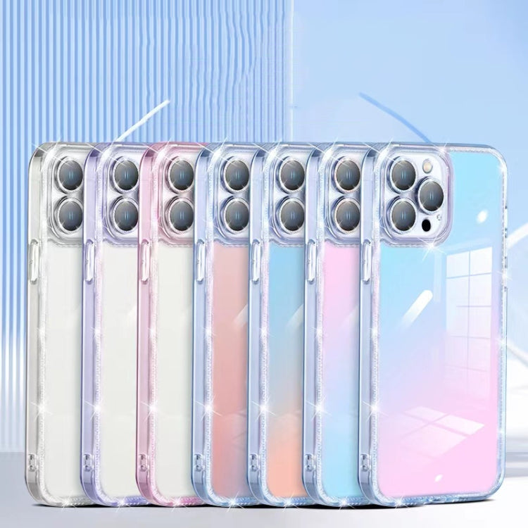 For iPhone 12 Pro Max Diamond Glitter Powder Lens Protector Glass Phone Case