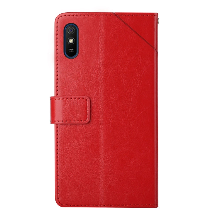 For Xiaomi Redmi 9A Y Stitching Horizontal Flip Leather Phone Case