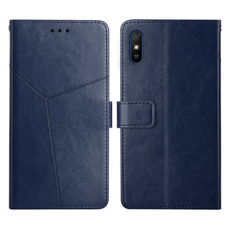 For Xiaomi Redmi 9A Y Stitching Horizontal Flip Leather Phone Case