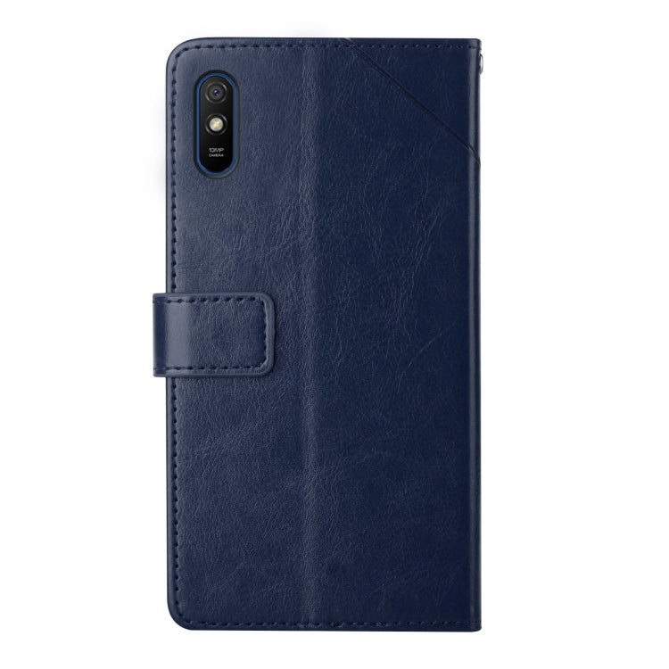 For Xiaomi Redmi 9A Y Stitching Horizontal Flip Leather Phone Case