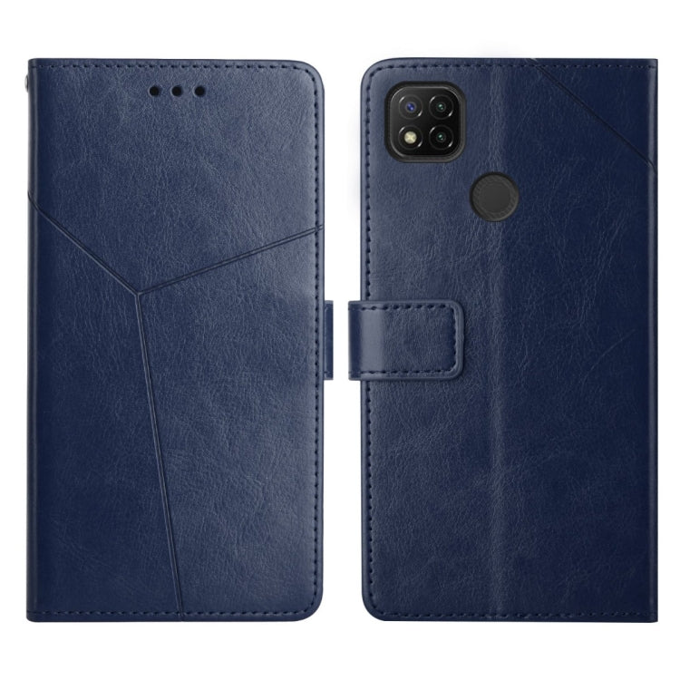 For Xiaomi Redmi 9C Y Stitching Horizontal Flip Leather Phone Case