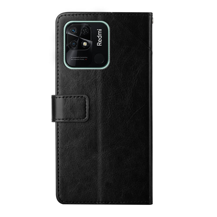For Xiaomi Redmi 10C Y Stitching Horizontal Flip Leather Phone Case