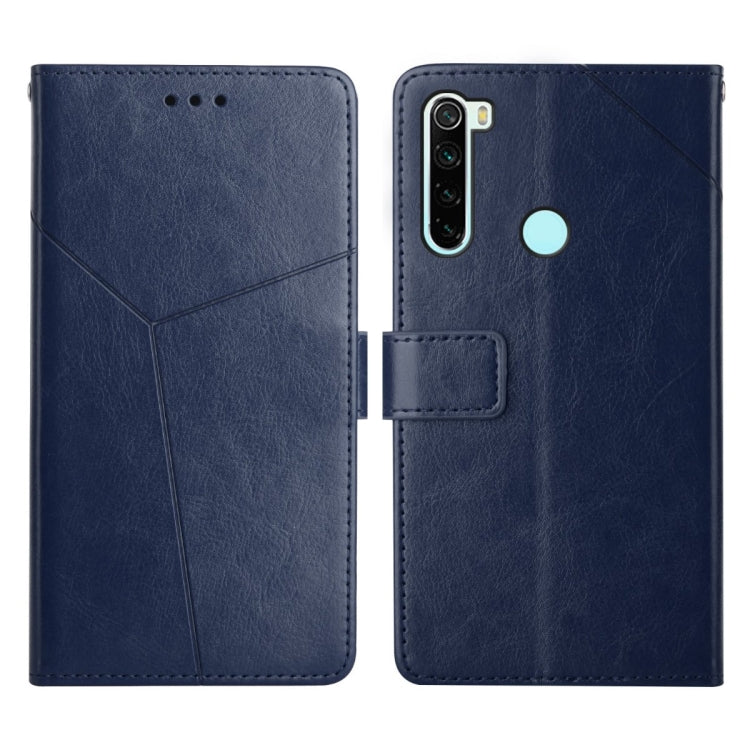 For Xiaomi Redmi Note 8T Y Stitching Horizontal Flip Leather Phone Case