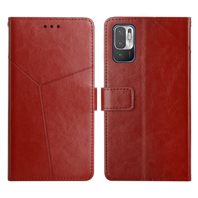 For Xiaomi Redmi Note 10 5G Y Stitching Horizontal Flip Leather Phone Case