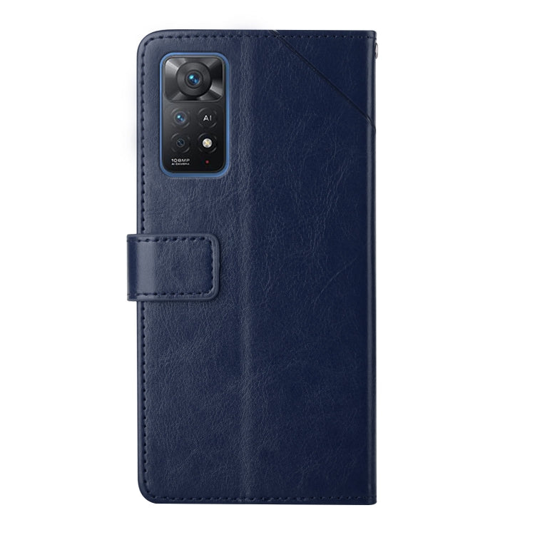 For Xiaomi Redmi Note 11 Pro Global Y Stitching Horizontal Flip Leather Phone Case