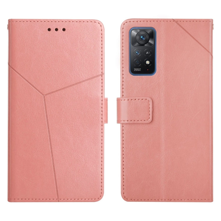 For Xiaomi Redmi Note 11 Pro Global Y Stitching Horizontal Flip Leather Phone Case