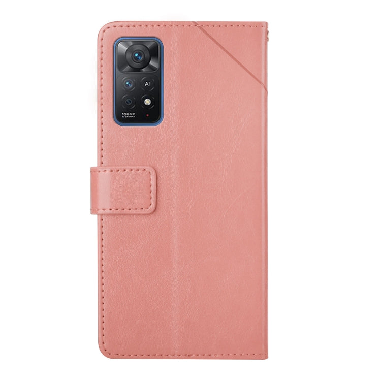 For Xiaomi Redmi Note 11 Pro Global Y Stitching Horizontal Flip Leather Phone Case