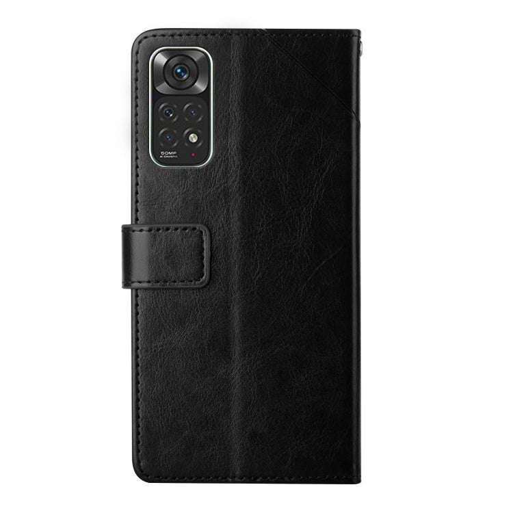 For Xiaomi Redmi Note 11 Global Y Stitching Horizontal Flip Leather Phone Case