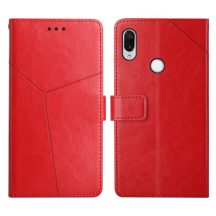 For Xiaomi Redmi Note 7 / Note 7 Pro Y Stitching Horizontal Flip Leather Phone Case
