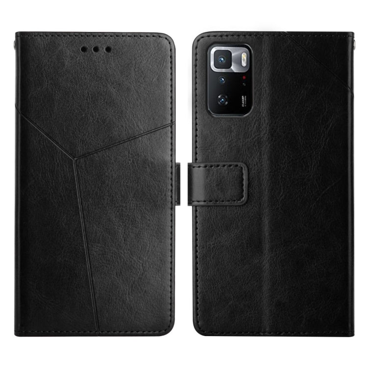 For Xiaomi Redmi Note 10 Pro 5G / Poco X3 GT Y Stitching Horizontal Flip Leather Phone Case