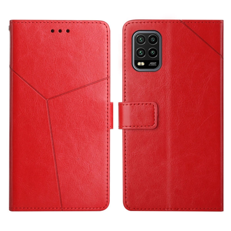 For Xiaomi Mi 10 Lite 5G Y Stitching Horizontal Flip Leather Phone Case