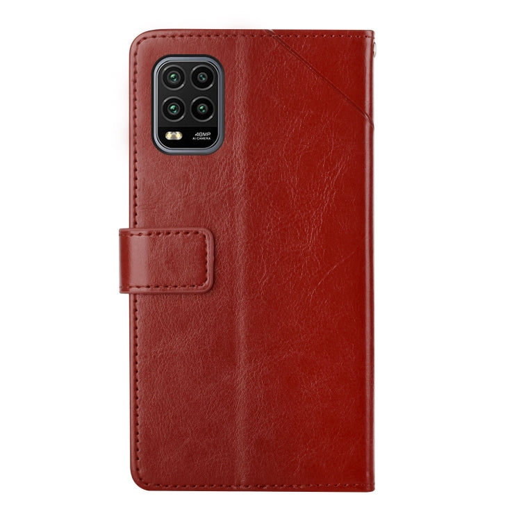 For Xiaomi Mi 10 Lite 5G Y Stitching Horizontal Flip Leather Phone Case