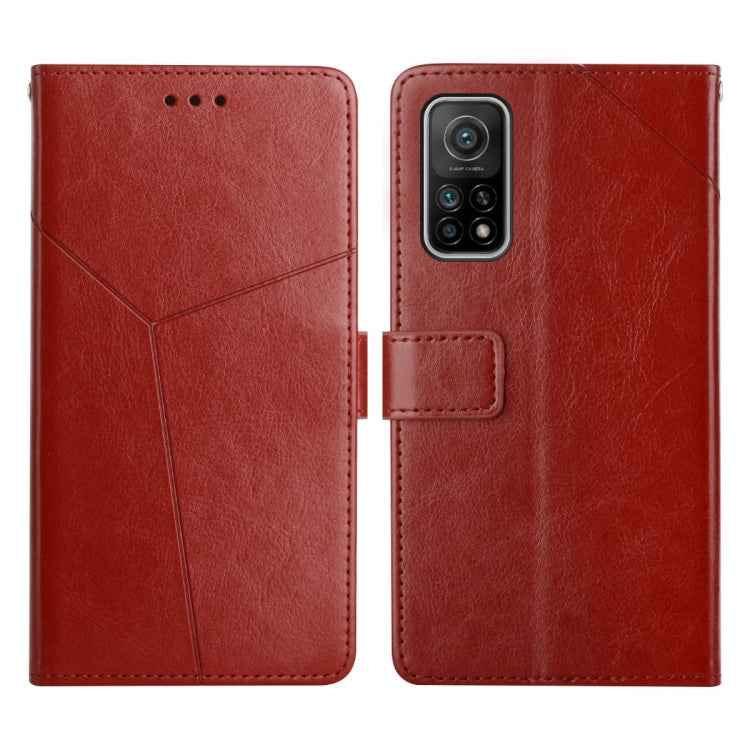 For Xiaomi Mi 10T 5G Y Stitching Horizontal Flip Leather Phone Case