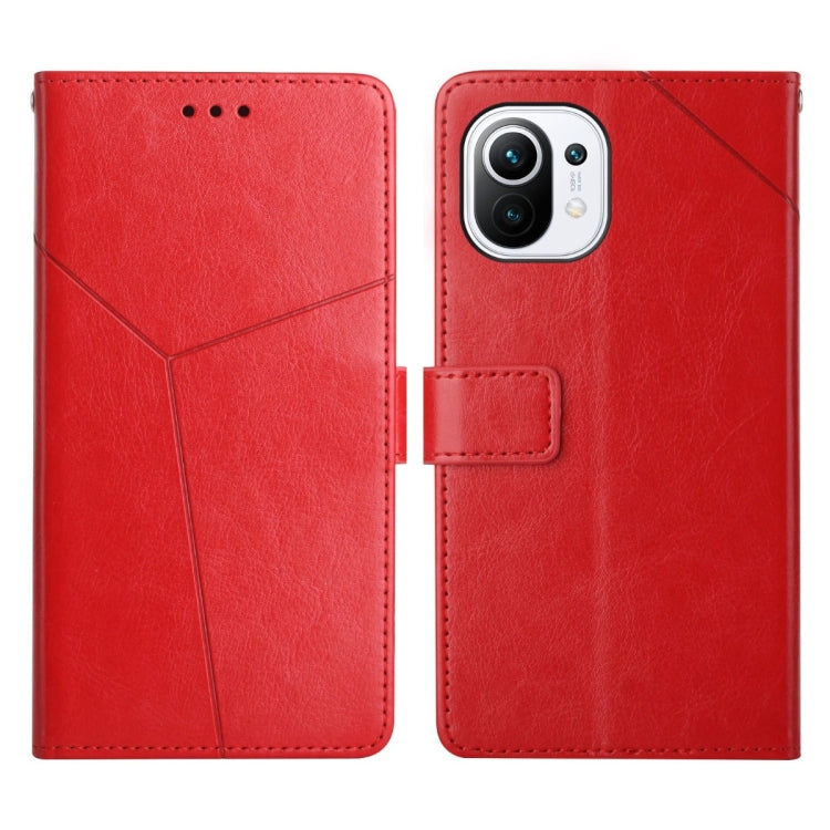 For Xiaomi Mi 11 Y Stitching Horizontal Flip Leather Phone Case