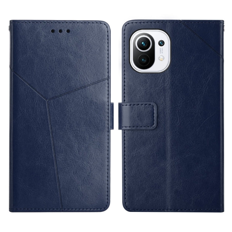 For Xiaomi Mi 11 Lite Y Stitching Horizontal Flip Leather Phone Case
