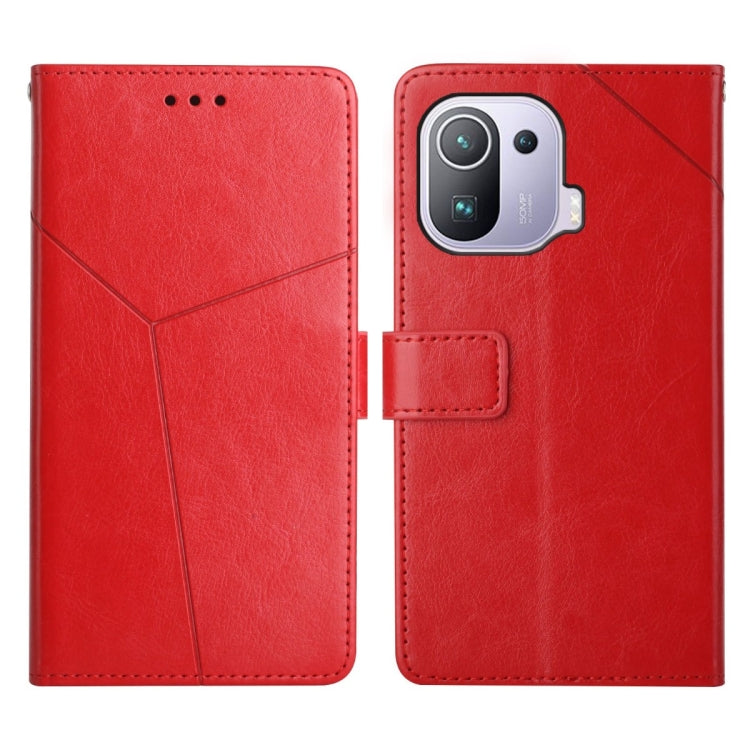 For Xiaomi Mi 11 Pro Y Stitching Horizontal Flip Leather Phone Case