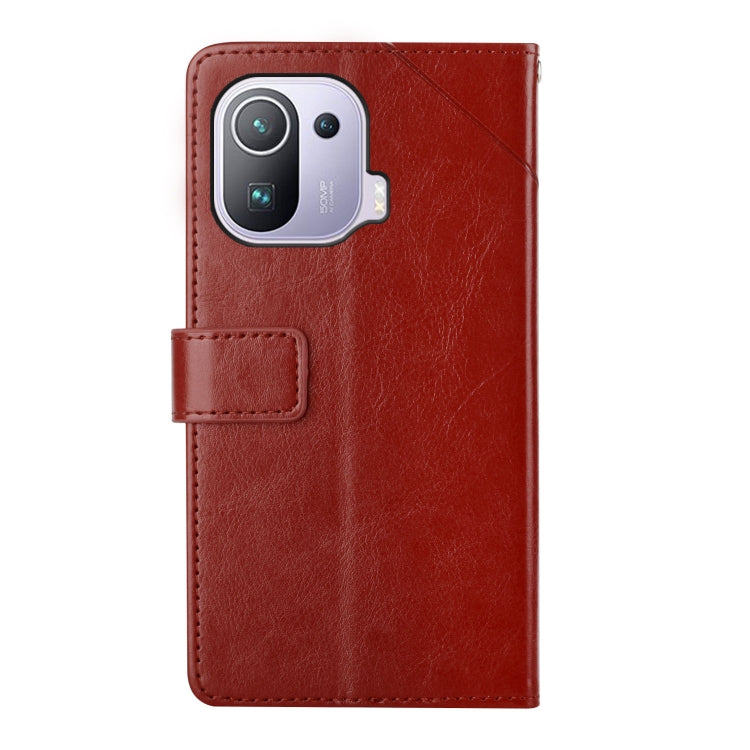 For Xiaomi Mi 11 Pro Y Stitching Horizontal Flip Leather Phone Case