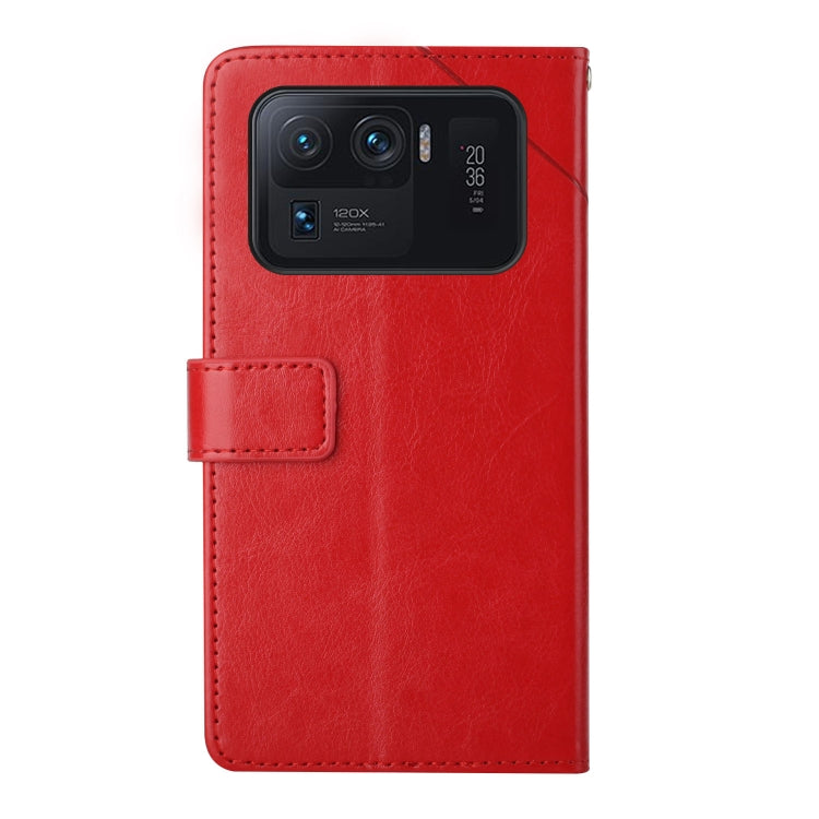 For Xiaomi Mi 11 Ultra Y Stitching Horizontal Flip Leather Phone Case