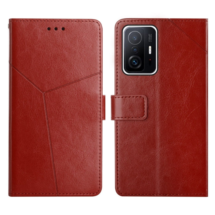 For Xiaomi Mi 11T / 11T Pro Y Stitching Horizontal Flip Leather Phone Case