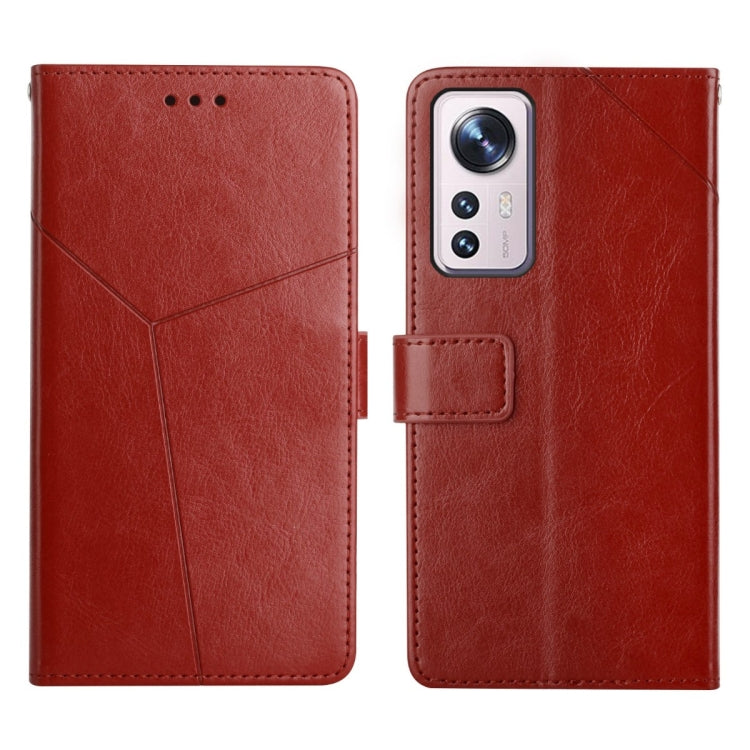 For Xiaomi 12 Y Stitching Horizontal Flip Leather Phone Case