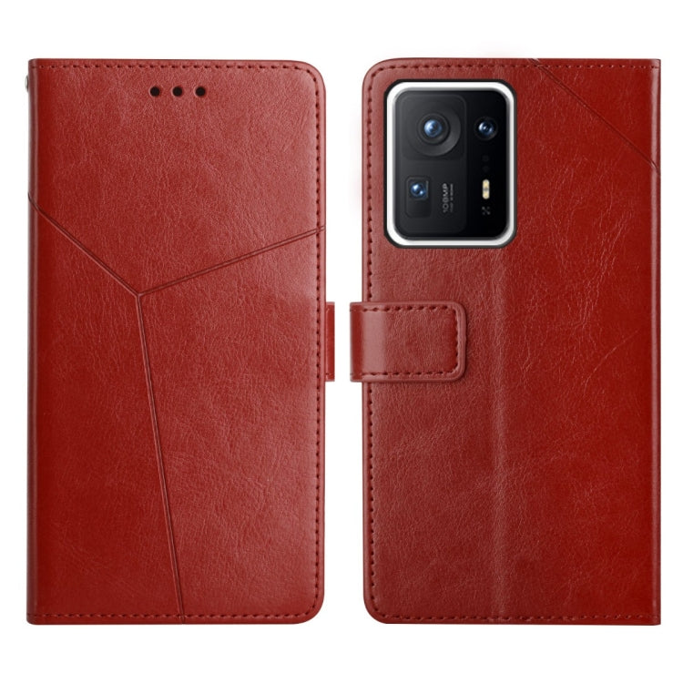 For Xiaomi Mi Mix4 Y Stitching Horizontal Flip Leather Phone Case