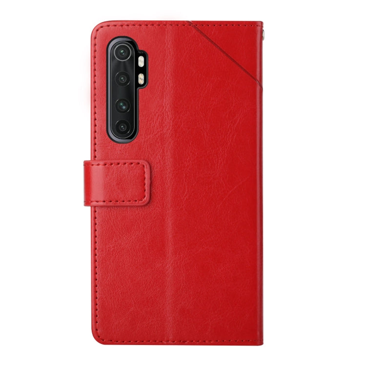 For Xiaomi Mi Note 10 Lite Y Stitching Horizontal Flip Leather Phone Case