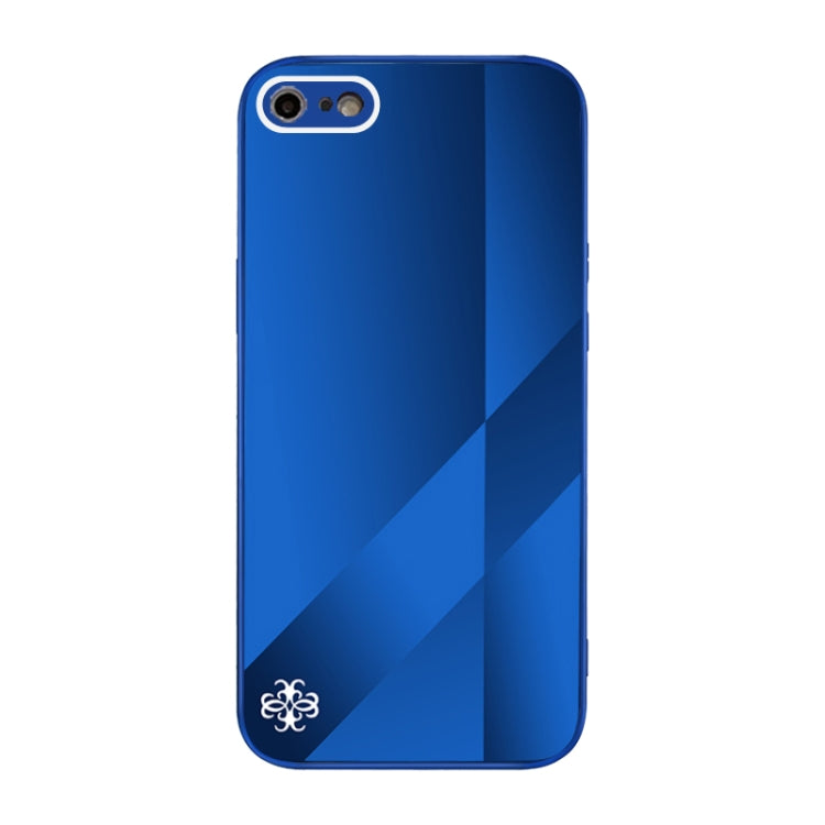 For iPhone SE 2022 / SE 2020 / 8 / 7 X10A Texture TPU + Tempered Glass Phone Case