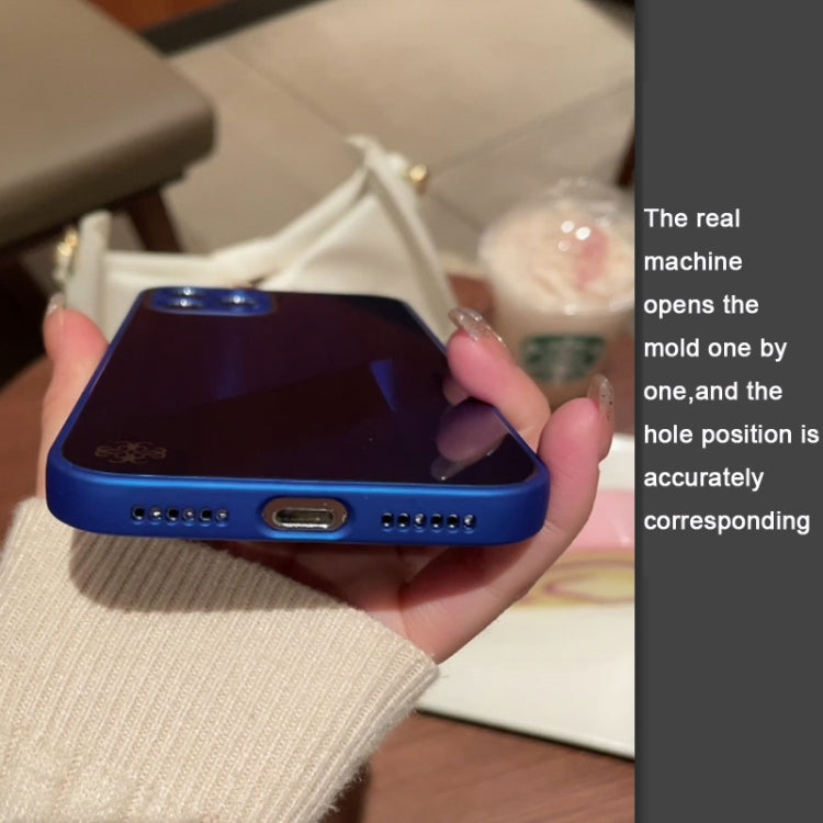 For iPhone 12 X10A Texture TPU + Tempered Glass Phone Case