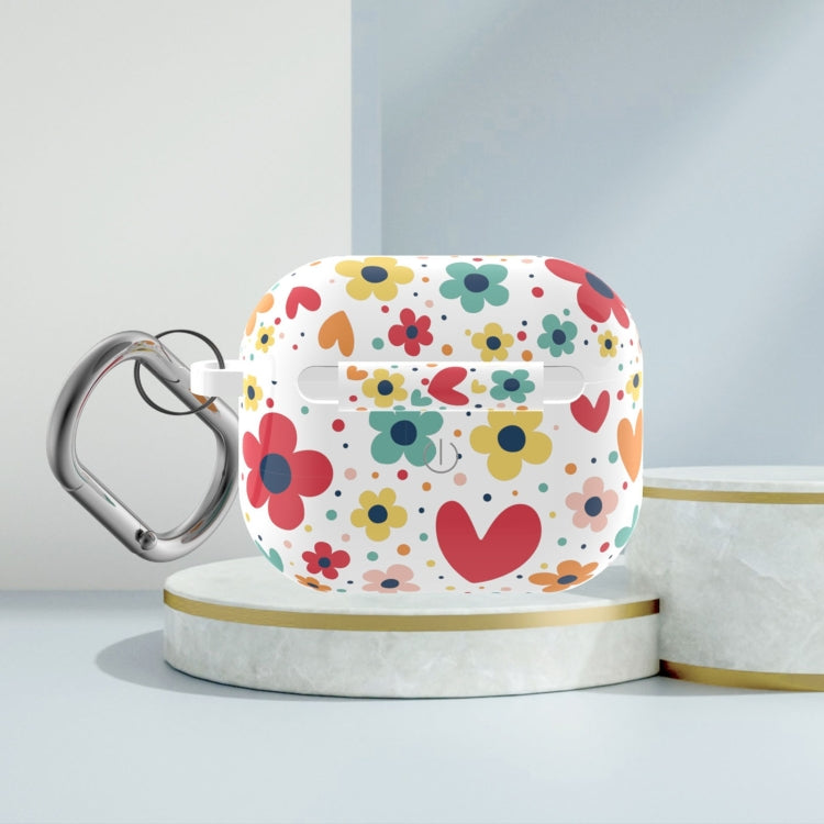 D Series Silicone Printed Flower Wireless Earphone Protective Case For AirPods 3