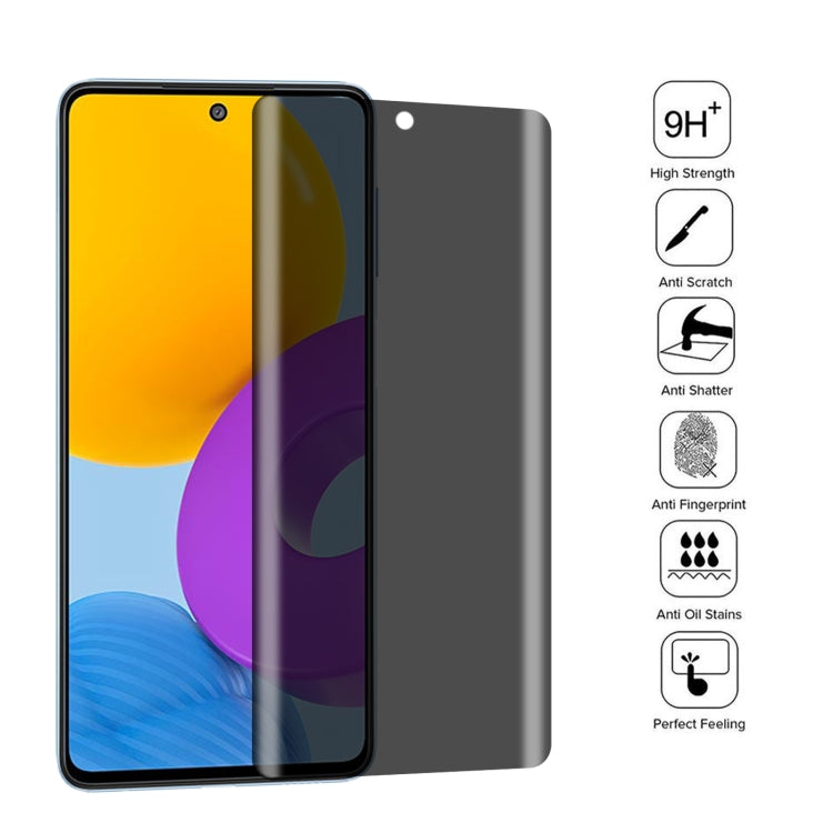 25 PCS Full Cover Anti-peeping Tempered Glass Film For Samsung Galaxy M52 5G